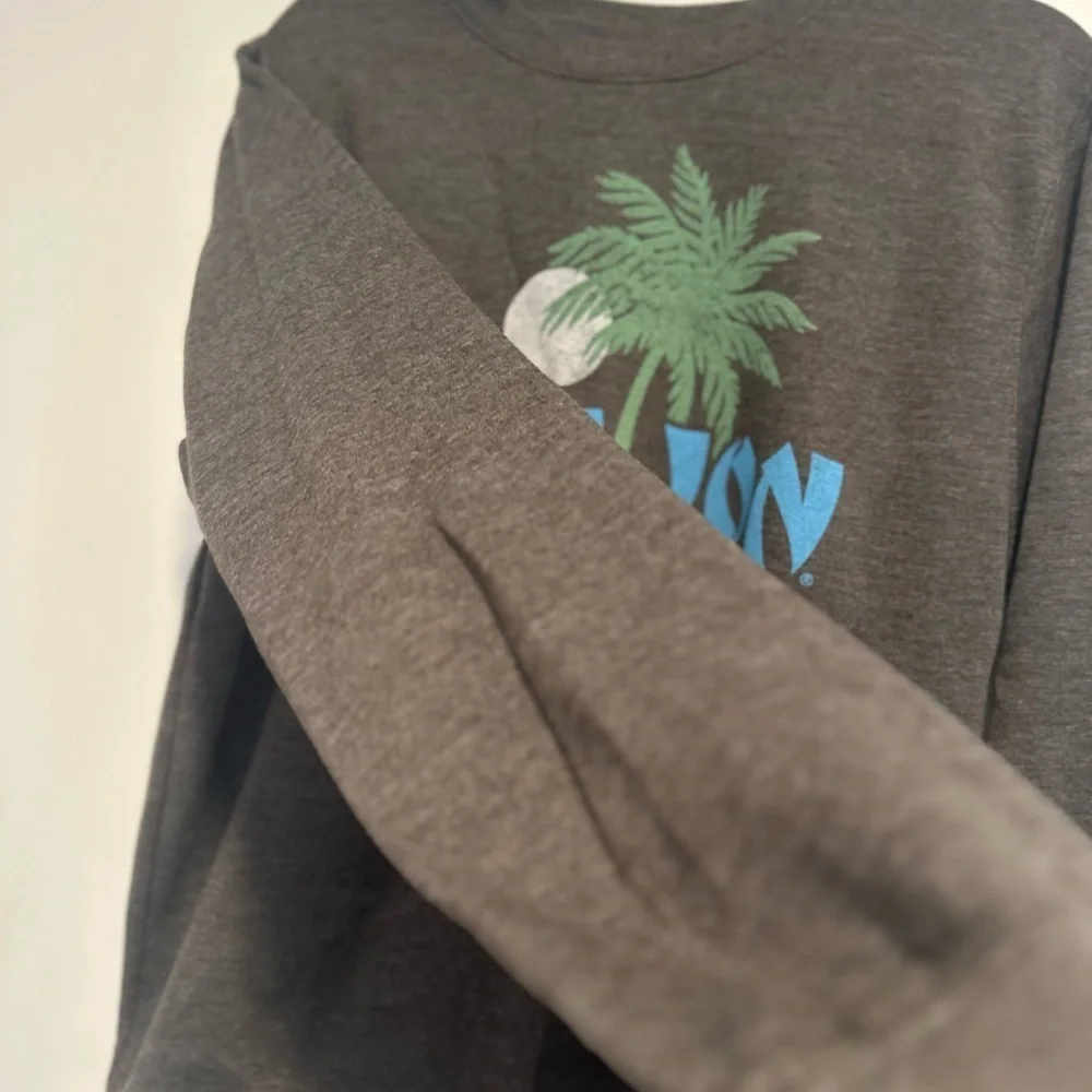 Ron Jon Surf Shop Sz: M Gray Myrtle Beach Crewneck Surfer Pullover Sweatshirt.